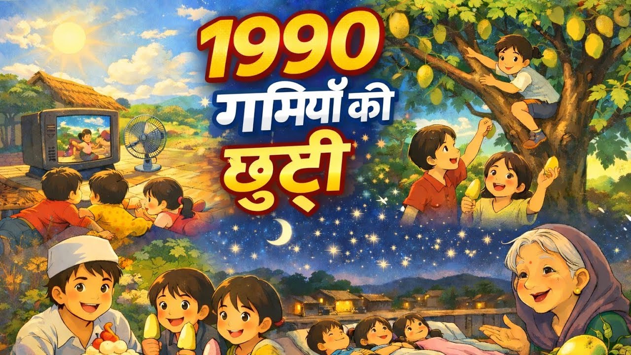 1990 की गर्मियों की छुट्टी ☀️ | गाँव की पुरानी यादें |  & Dadi Ki Kahani | Village Life
