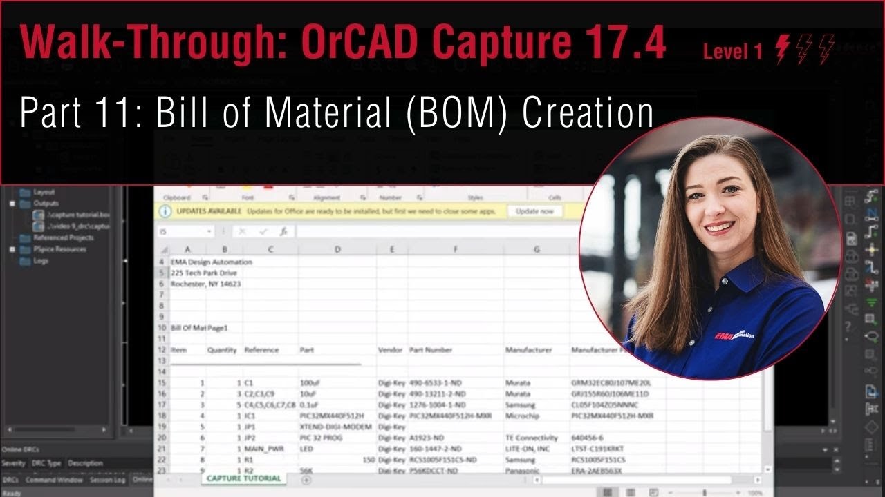 How to Create A BOM in OrCAD Capture 17.4