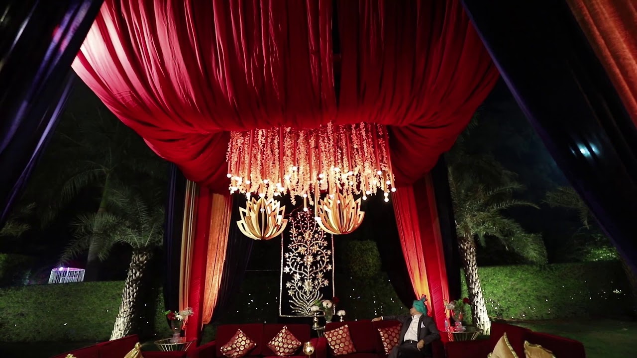 Indian Traditional Wedding Decoration in lawn