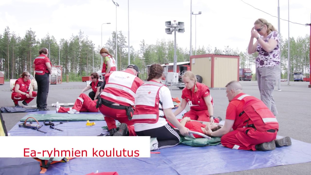 Ensiapuryhmät kouluttautuvat, harjoittelevat ja päivystävät