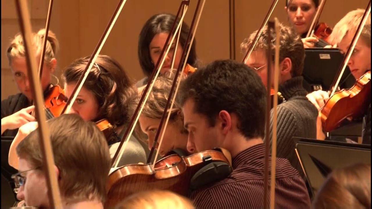 Rehearsal of the Brahms 4th Symphony