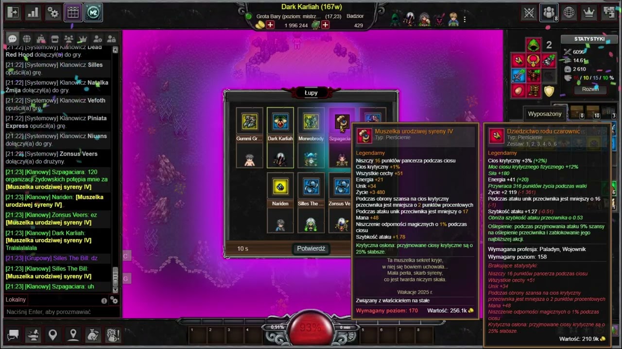 Margonem Mix Legend Wakacje 2025(Badzior/Gordion)(3legi w jednym biciu???)