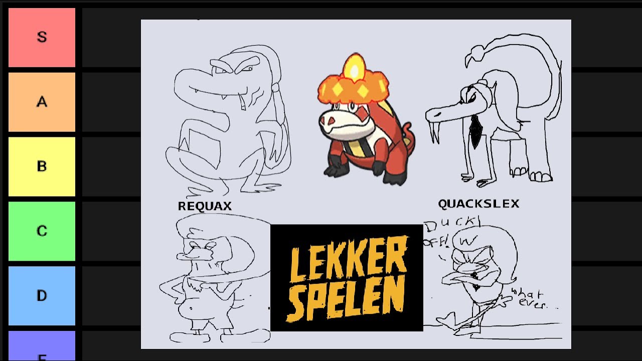 Lekker Spelen - Pokémon Starter Tierlist