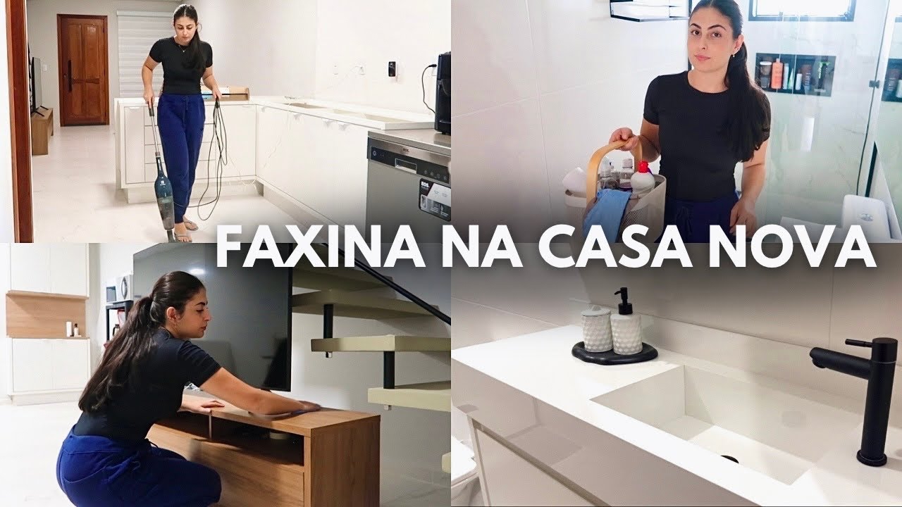 Faxinando e organizando a casa nova, começou a montagem da nossa cozinha, casa limpa, faxina  pesada