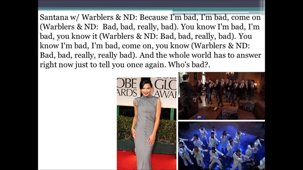Bad Glee Lyrics