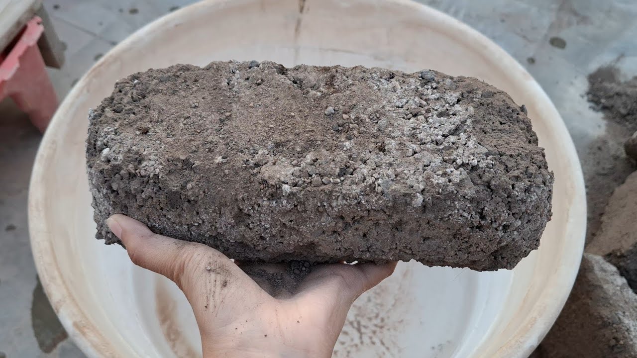 New video Black gritty charcoal water crumbling satisfying