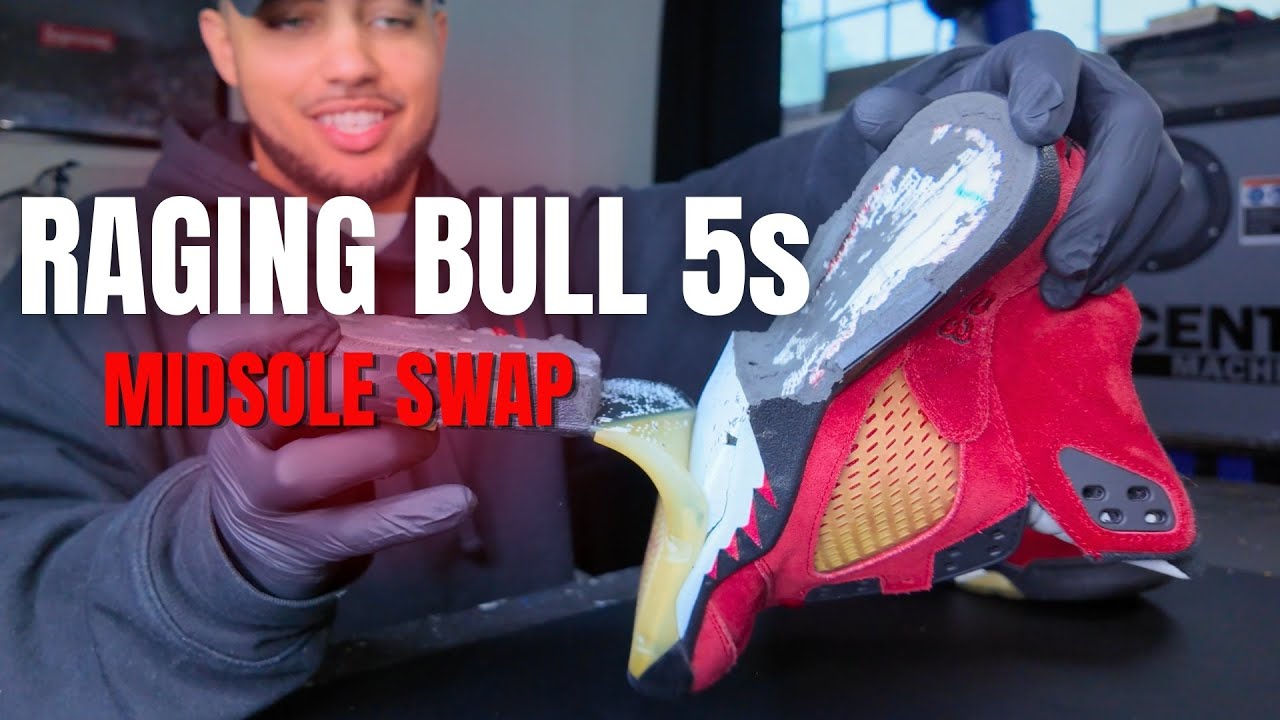 Restoring the 2009 Raging Bull 5s | Full Midsole Swap + Repaint