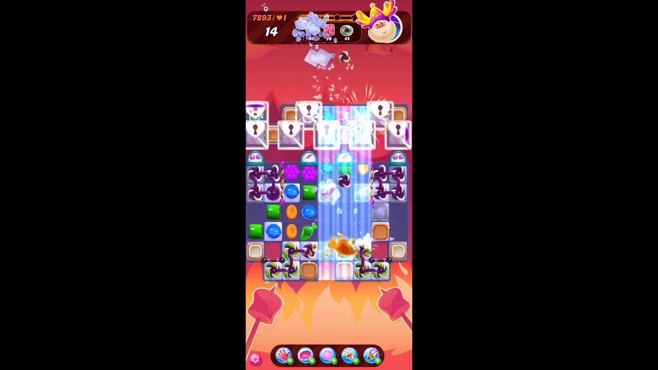 Candy Crush Saga Live Streaming Hard  level