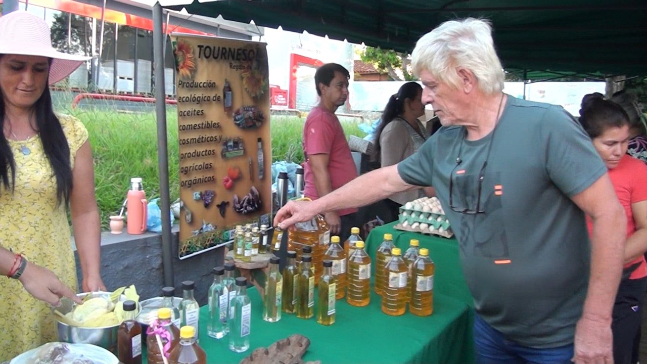 Feriantes agroecológicos de Nueva Alborada y San Pedro del Paraná ofrecen productos frescos