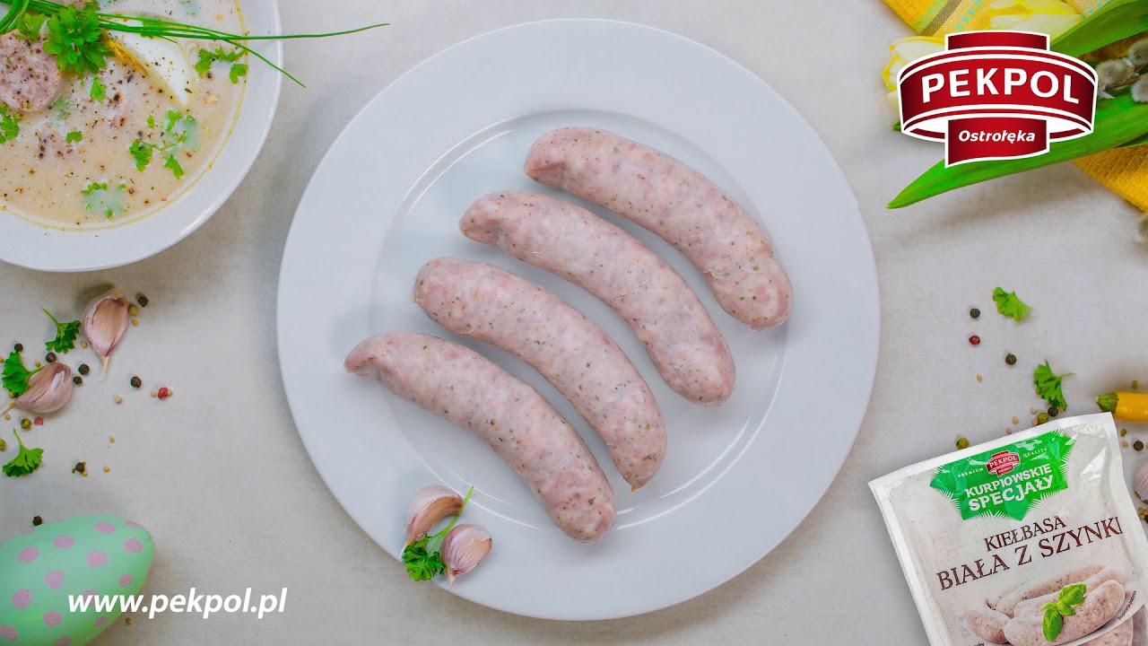 Zniknij smacznie Kiełbasę białą PEKPOL z szynki
