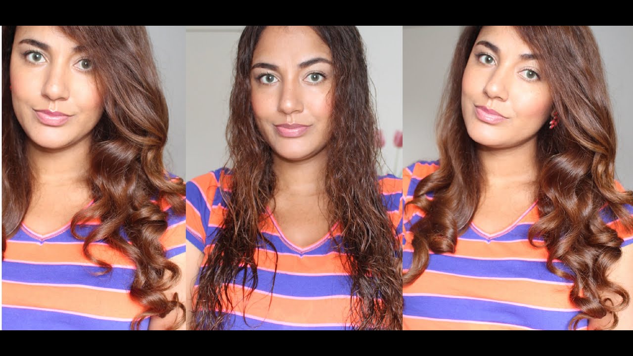 Brushing  à grosses boucles avec du volume**Big Wavy Hair Tutorial** شعر مموج بسهولة