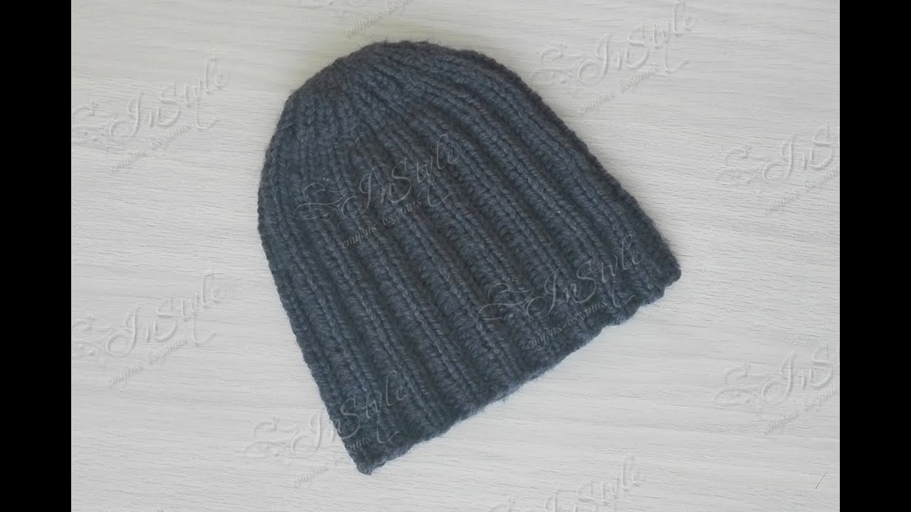MENS’ RIBBED BEANIE 2x2 ► Knitting Masterclass