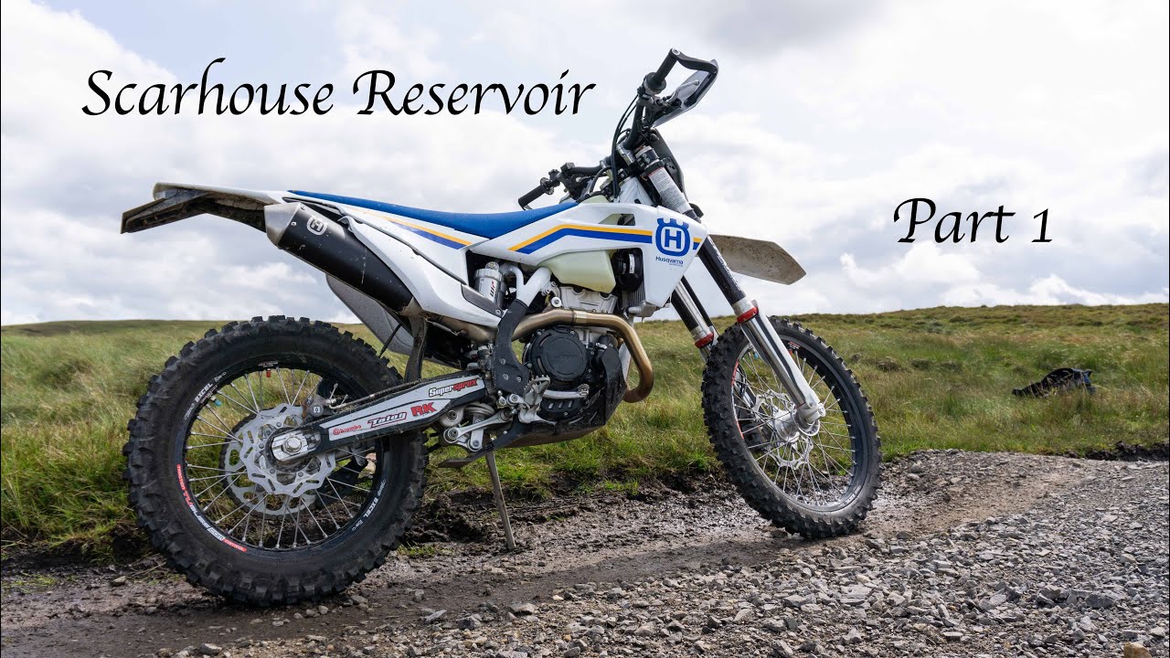 Attempting Scarhouse Reservoir in the Yorkshire Dales on my Husqvarna 350
