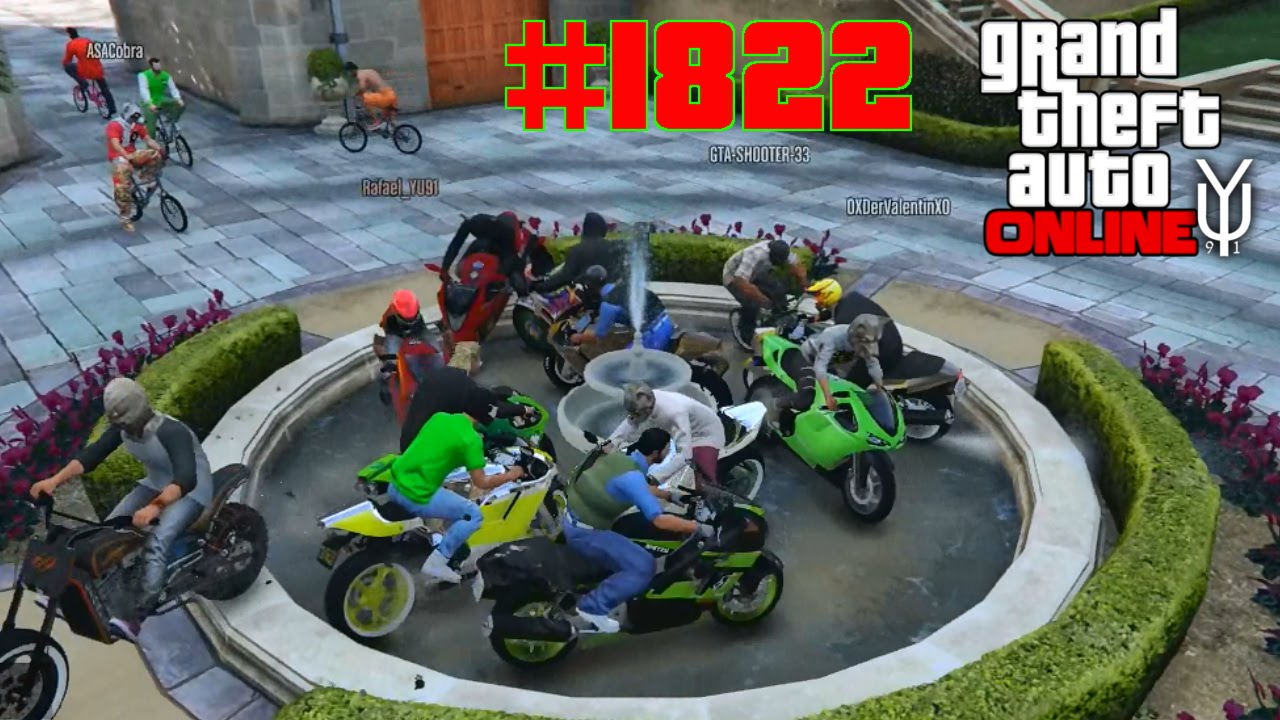 GTA 5 ONLINE  #1822 Motorrad vs BMX Jagd Let´s Play GTA V Online PS4 YU91