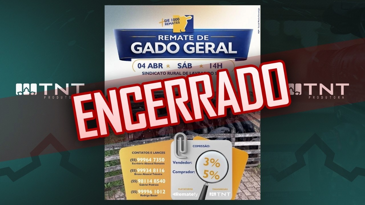 04/04 - Gado Geral Abascal Remates | 14h