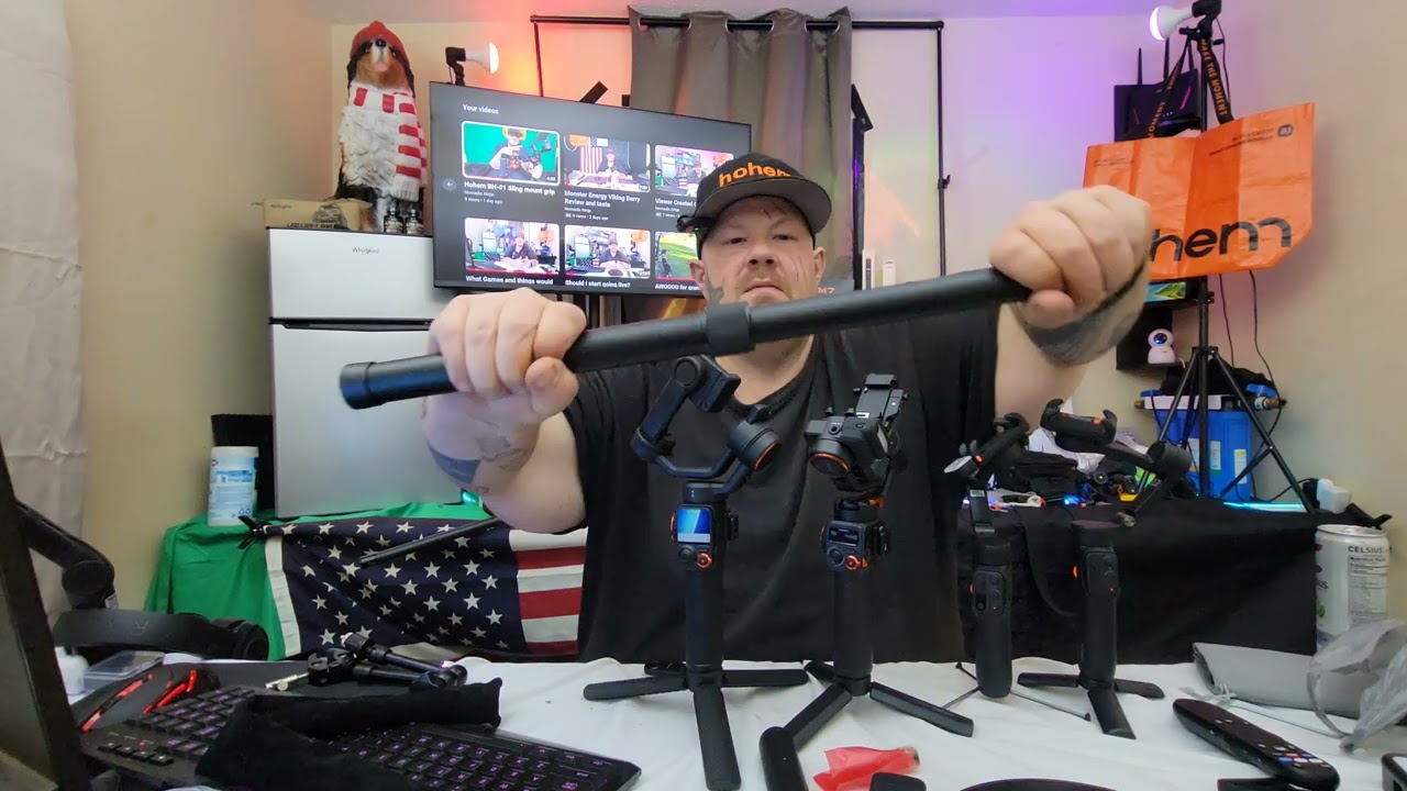 Different extention poles and selfie sticks to use with your gimbals 
