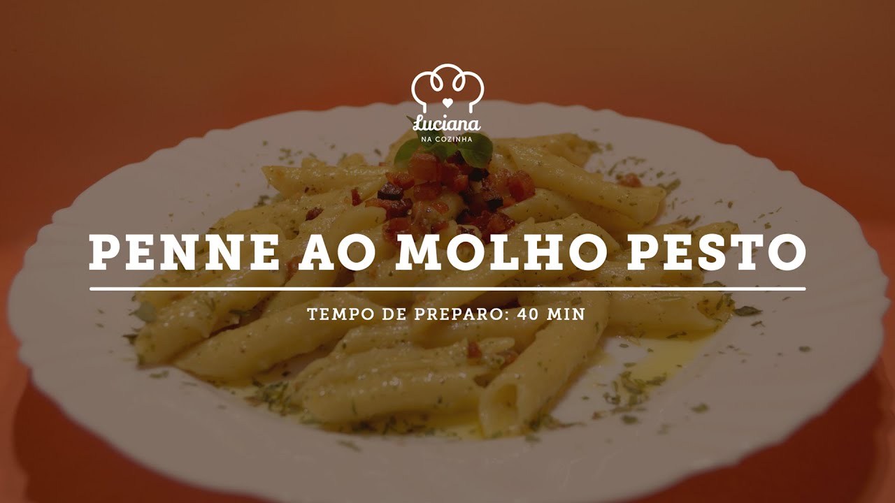 PENNE AO MOLHO PESTO E BACON