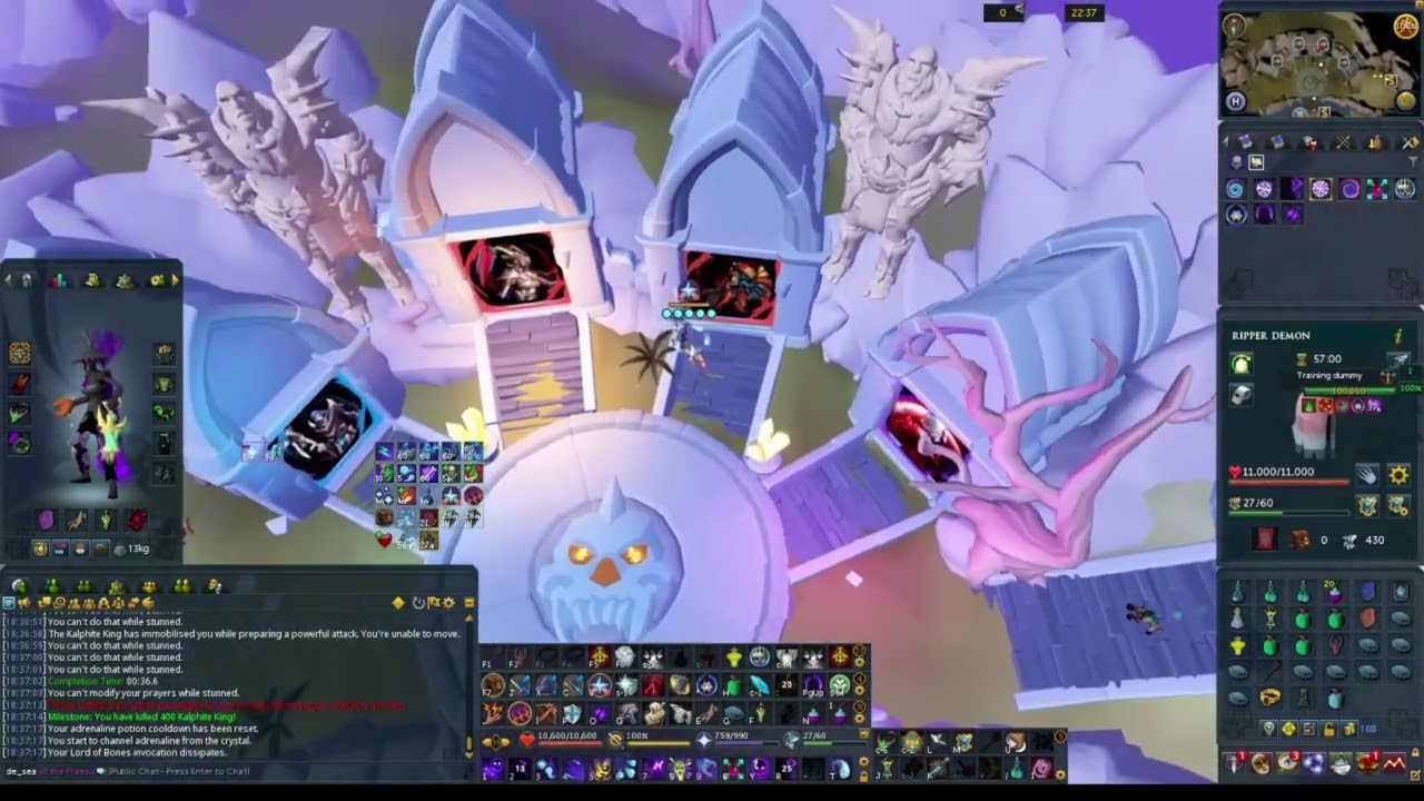 Easy Elite Kalphite King Timer (23.4s off task w/ Necromancy)