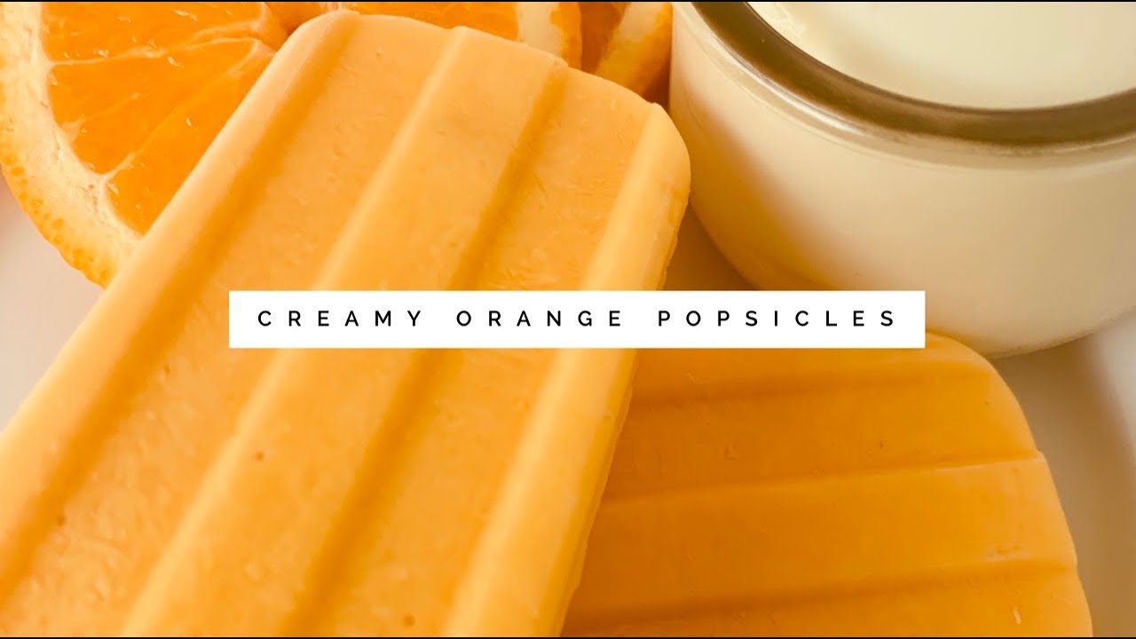 Creamy Orange Popsicles (2 ingredient recipe)