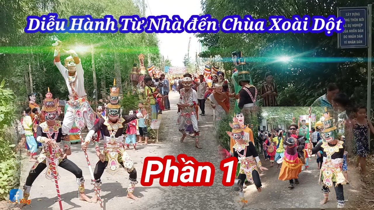 Diễu Hành Từ Nhà đến Chùa Xoài Dột. Phần 1 II Thiện cóc Vlog