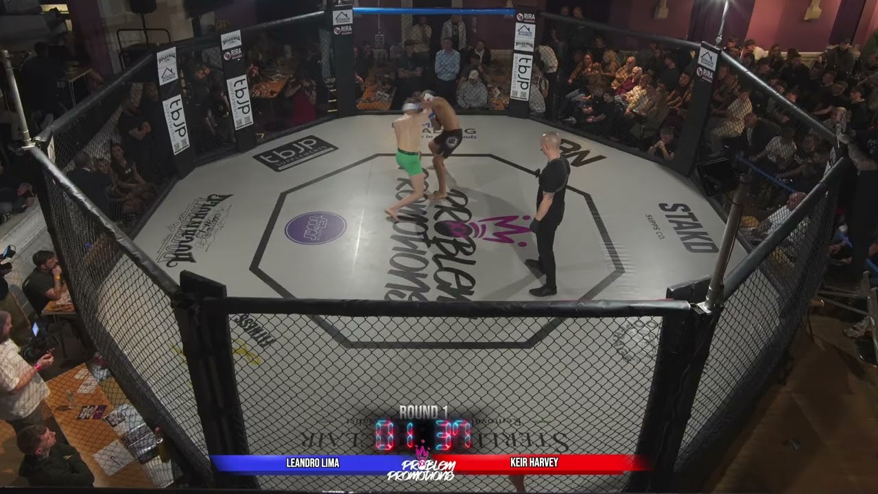 HUGE HEAD KICK KO! KEIR HARVIE VS LEANDRO LIMA | #TPP1 #FULLFIGHT