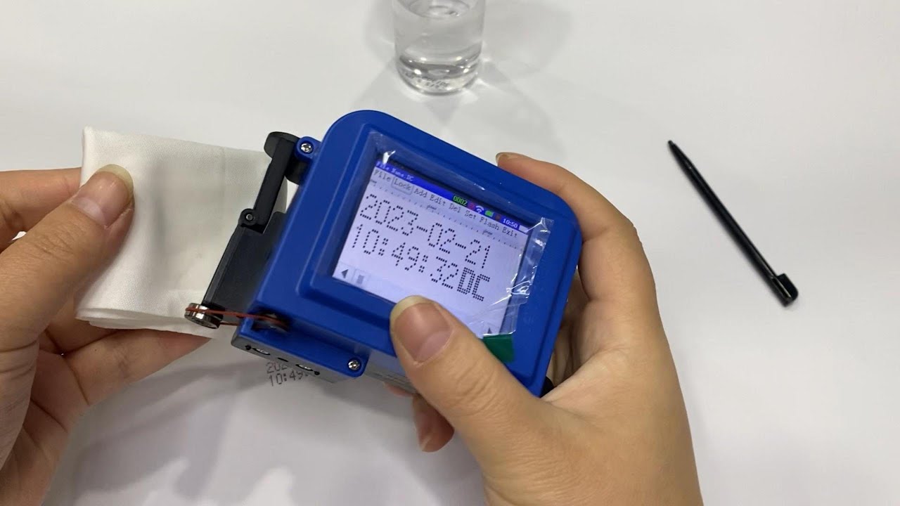 What to do if the print not clear or complete when receiving the Mini Inkjet Printer?