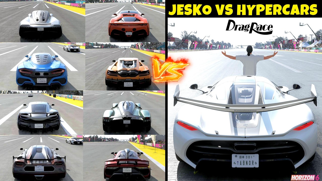Forza Horizon 6 | Koenigsegg Jesko vs The Hypercar World DRAG BATTLE! 🔥 Who is the King?