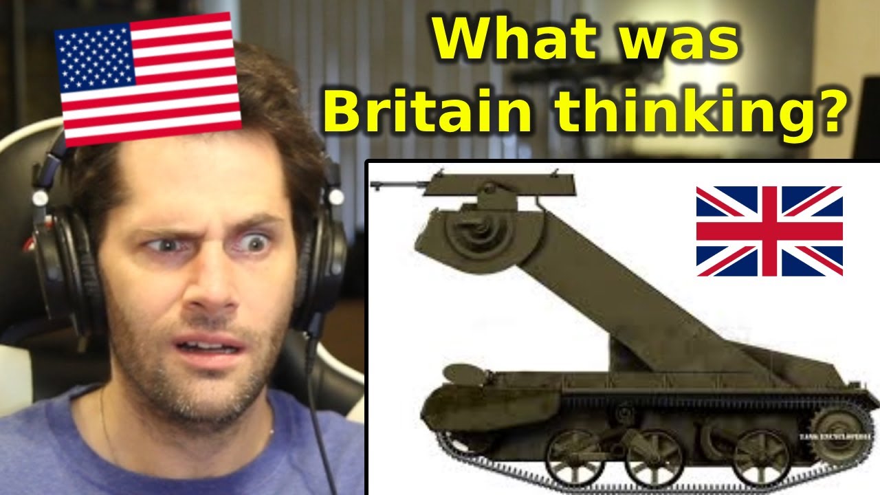 American Reacts to WEIRD British Tanks