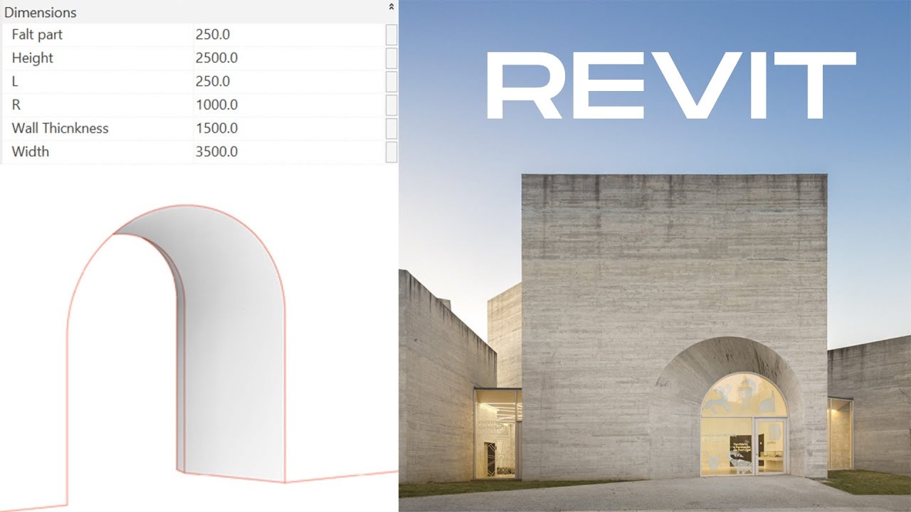 Revit Tutorial: Double Arched Wall Opening