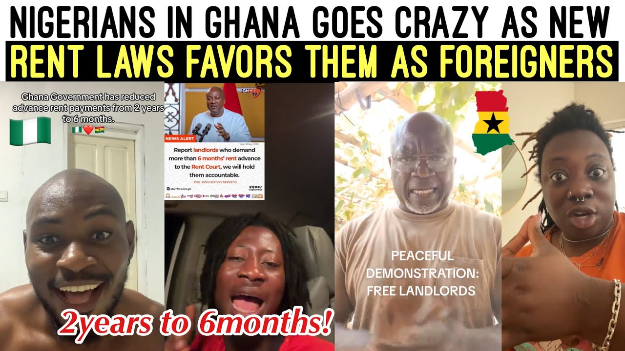 E- CHOKE‼️💃NIGERIANS IN GHANA GOES CRAZY AS THE NEW RENT LAWS FAVORS THEM THE MOST 