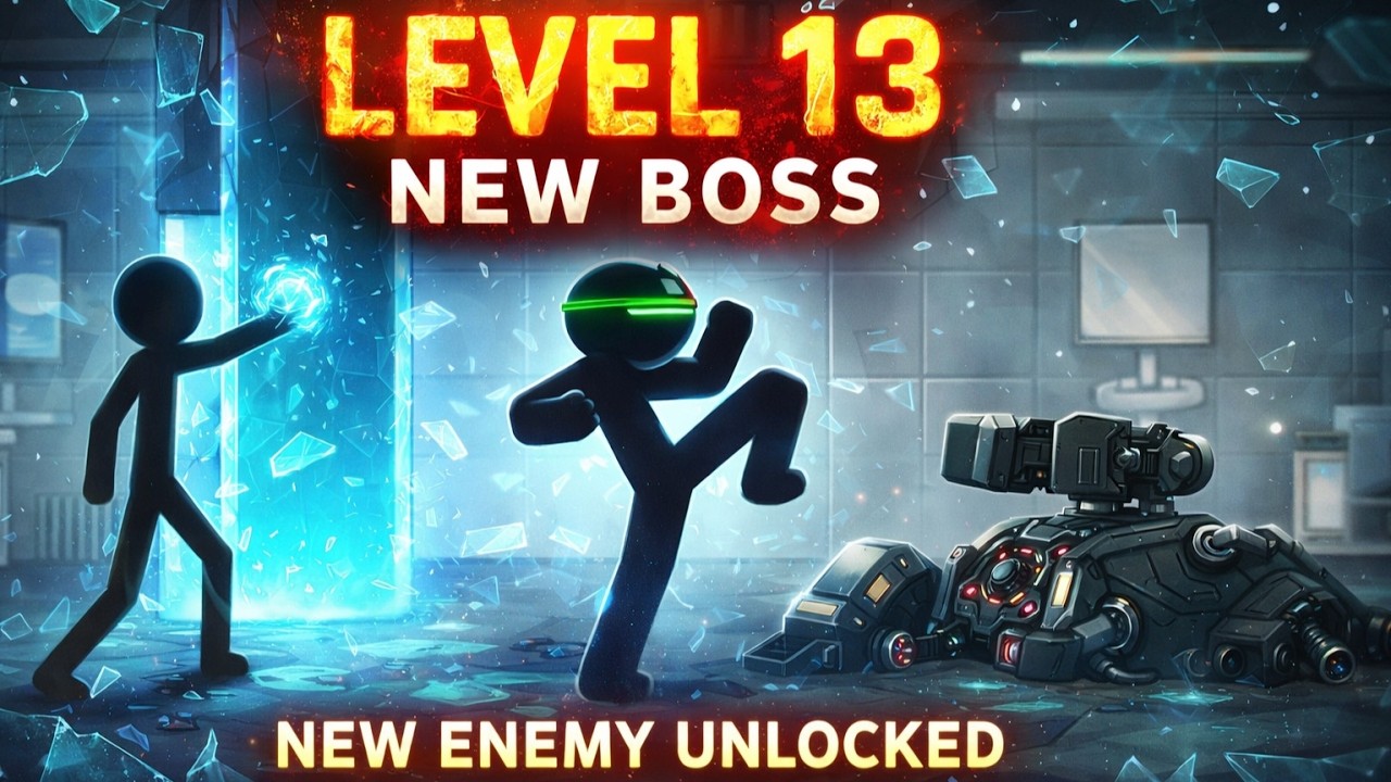 LEVEL 13 – NEW BOSS 😱 | New Enemy Unlocked | Epic Stickman Fight