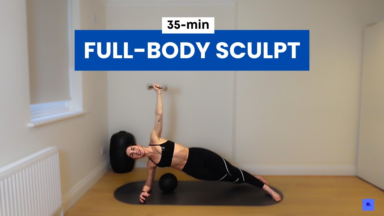 35 MIN PILATES SCULPT || Intermediate Pilates Workout With Weights (Full Body Burn)