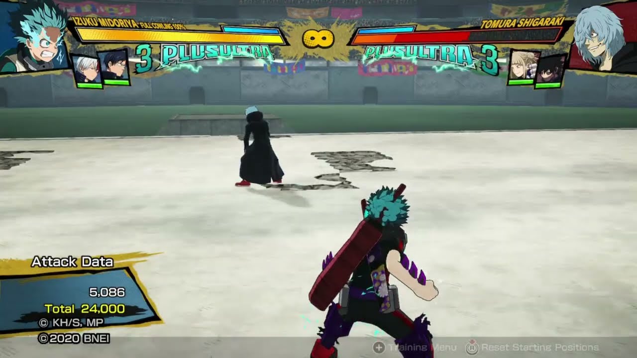 100 Full Cowl Deku 24,000 Damage Combo - My Hero One’s Justice 2