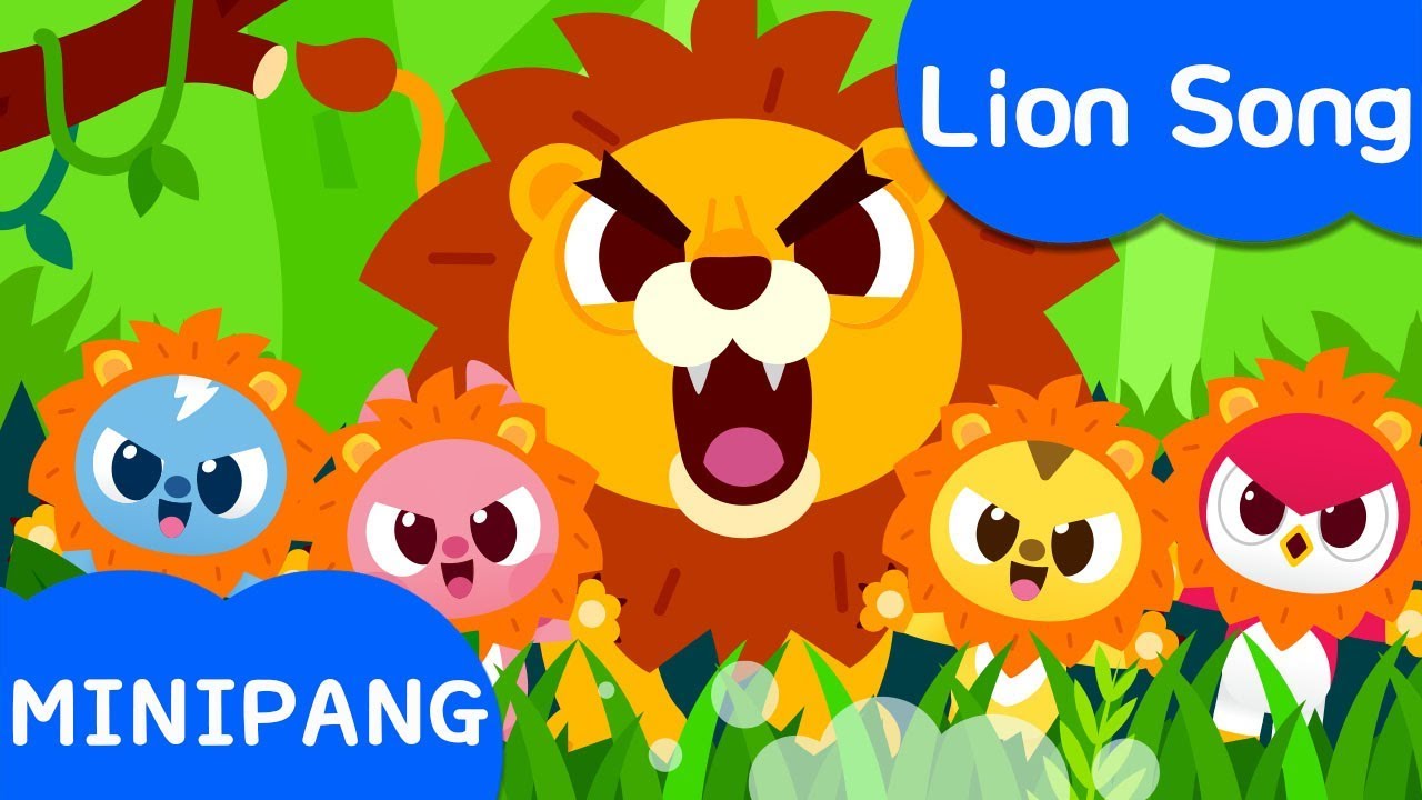 Lion Song | Miniforce | Nursery rhymes | Animal Songs | Mini-Pang TV Kids Song