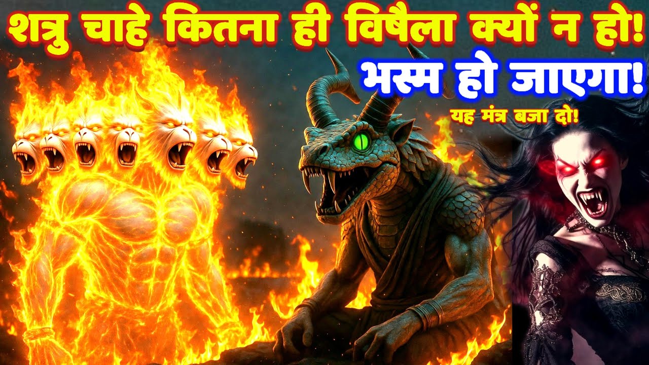 11 मुखी हनुमान गरुड़ मुख शत्रु मारण तांत्रिक मंत्र: प्रेत बाधा नाश! Shatru Nashak #hanumanmantra
