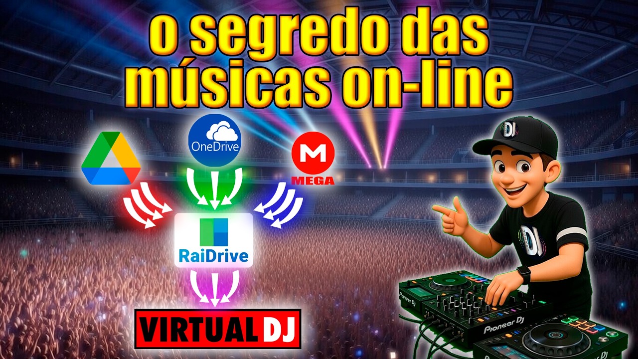 O SEGREDO para ter MÚSICAS INFINITAS no Virtual DJ sem ocupar espaço! 😱