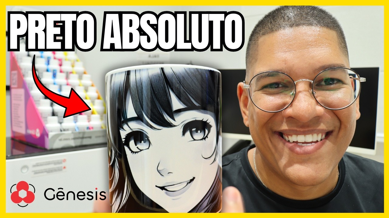Como Atingir o Preto Perfeito na Sublimação de Canecas (Passo a Passo) | com Tinta Gênesis