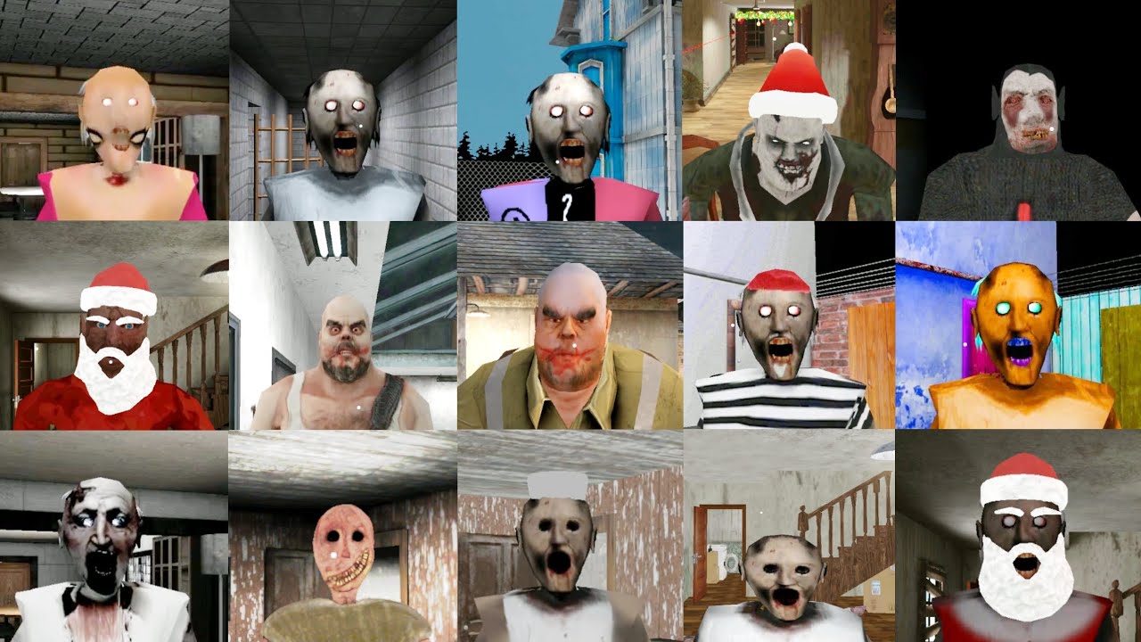 Granny Remake vs Granny Slendina X vs Mr Meat 2 vs Mr Meat horror vs The Twins Santa New Game+