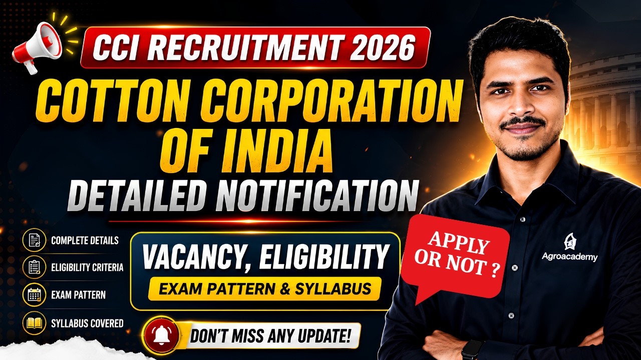 Cotton Corporation of India (CCI) Recruitment 2026 | Detailed Notification | Vacancy, Exam Pattern