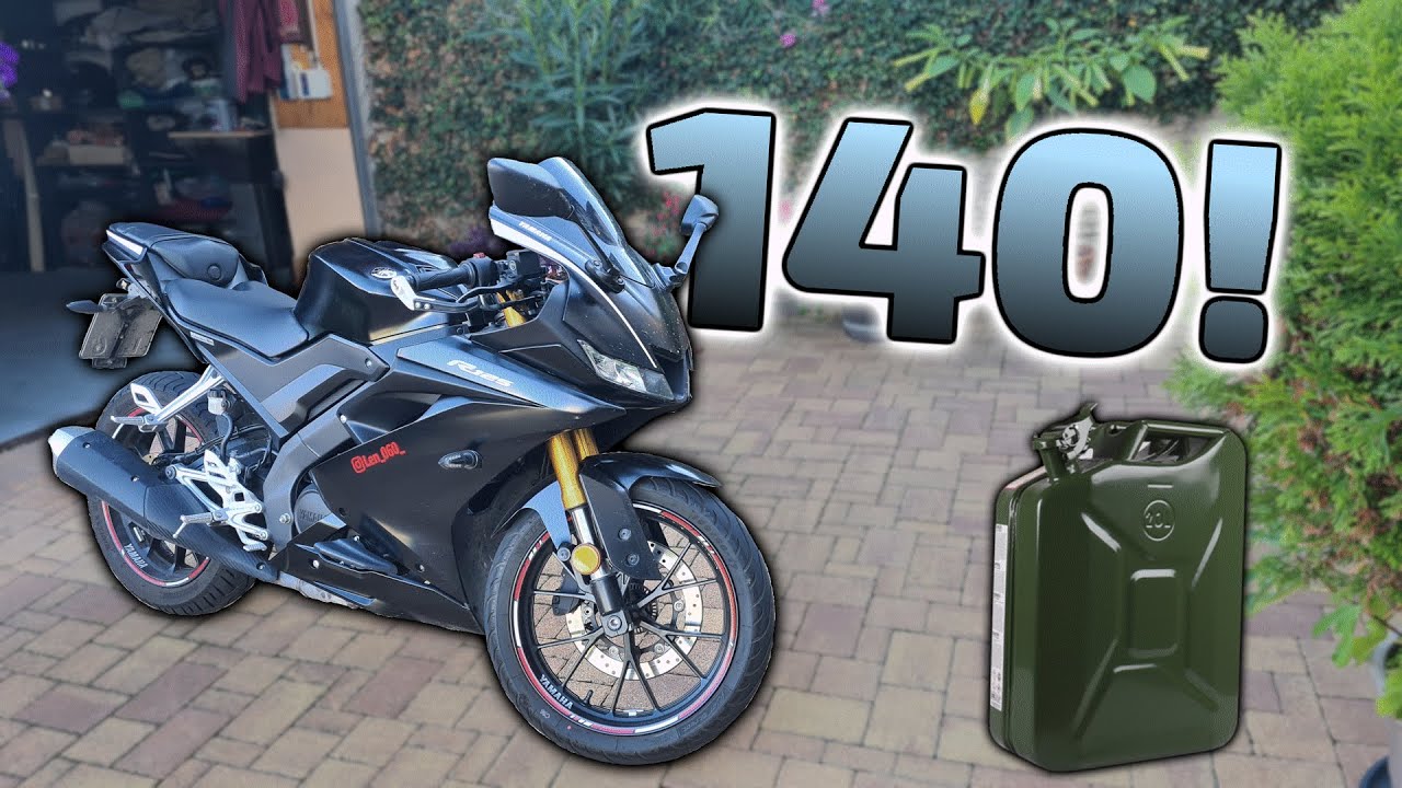 Ich fahre 140km/h mit meiner Yamaha YZF-R 125