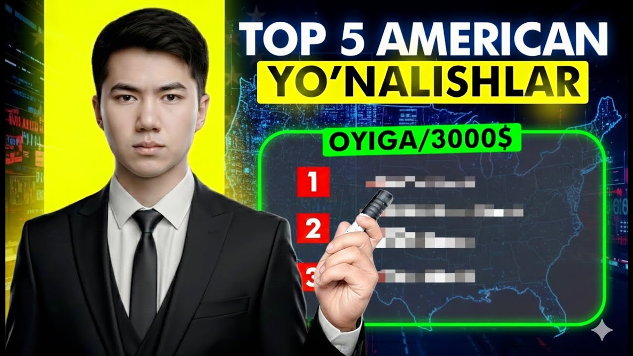 2026 YILDA TOP 5 AMERIKAN YO'NALISHLAR