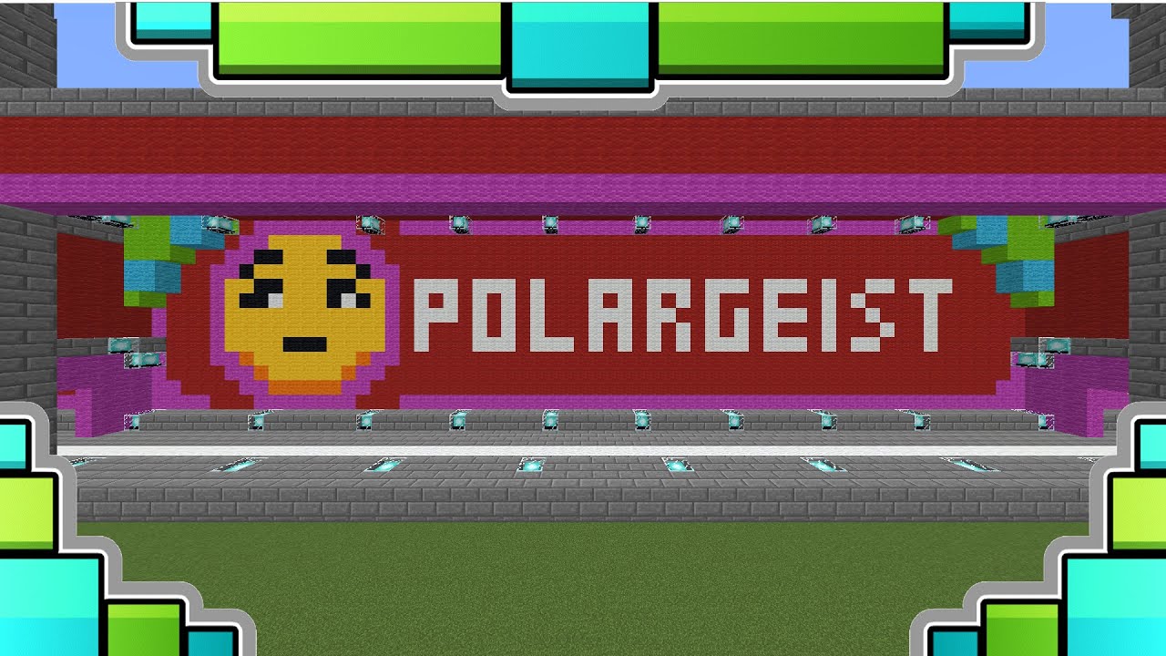 GEOMETRY DASH LEVEL 3 - POLARGEIST IN MINECRAFT! (DOWNLOAD IN THE DESCRIPTION)
