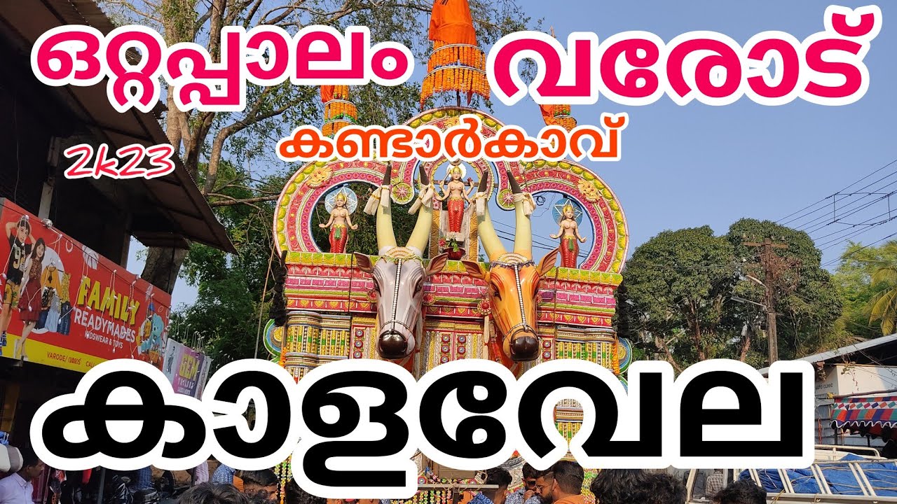 Varode | Chathankandarkavu | Pooram | 2k23 |വരോട് ചാത്തൻകണ്ടാർകാവ് പൂരം | കാളവേല | ഒറ്റപ്പാലം