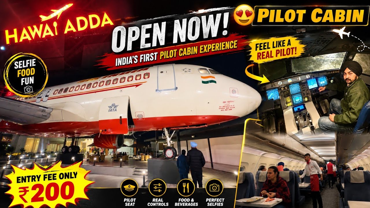 Hawai adda is Open Now | Aeroplane Restaurant in Amritsar jandiala guru #2024 #airplane