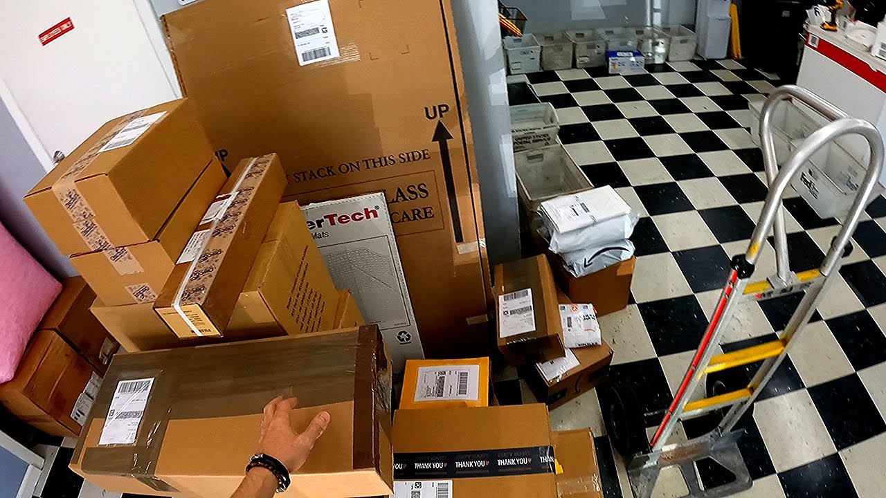 2 days at the Fedex shipping store  POV packing + shipping