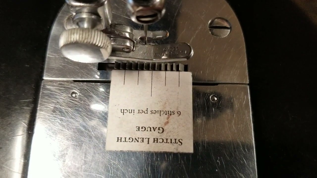 A personalized demonstration of my Singer 201 short stitch problem! 