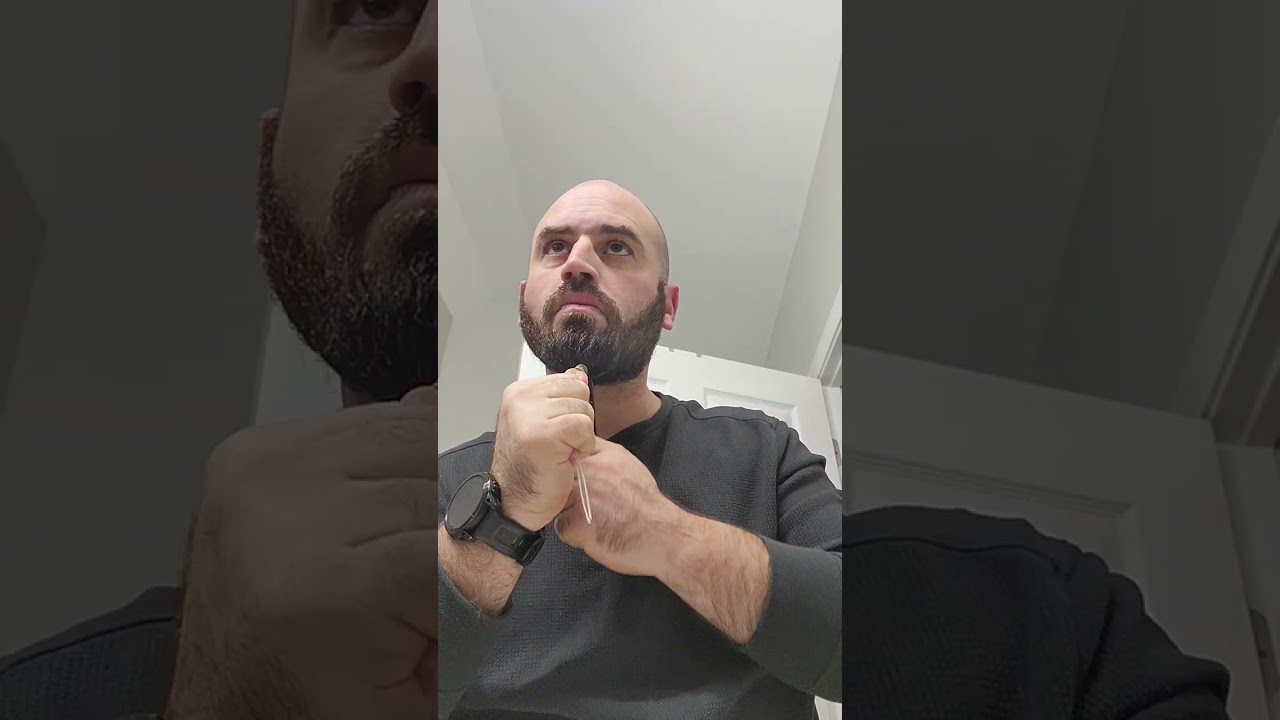 Putting the beard bead on.