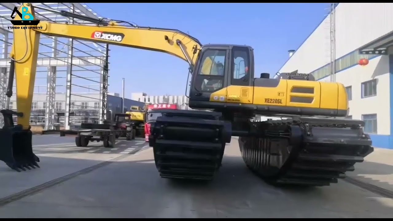 XCMG XE220SL Amphibious Excavator swamp buggy with 12m long arm hot sale
