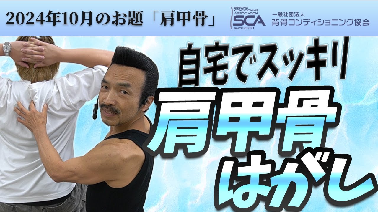 これが本当の肩甲骨剥がし！猫背＆肩こりが劇的改善！2024年10月のお題「肩甲骨」
