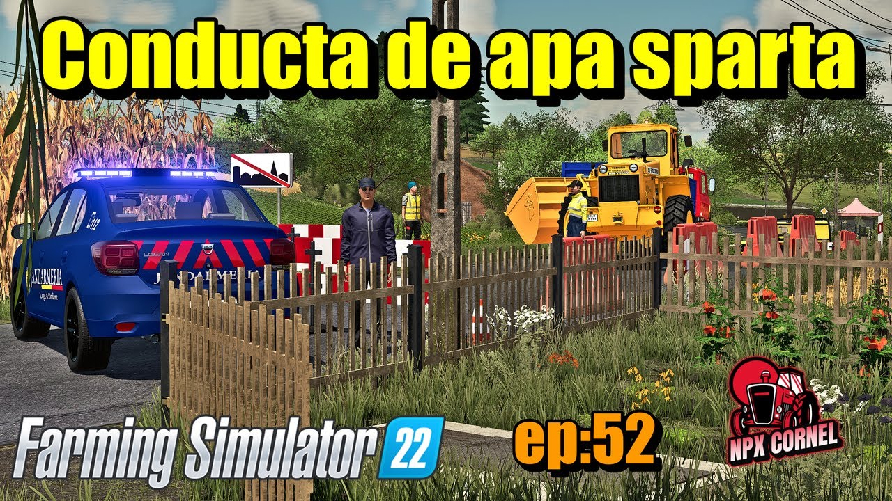 #fs22 Romania Roleplay/Nea Aurel are curtea plina de apa/ep:52